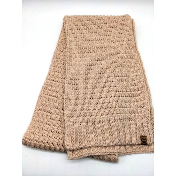 TIMBERLAND knit women's scarf wrap - Light pink / Blush - Picture 7 of 7
